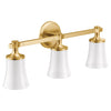 Moen Flara Three Globe Bath Light