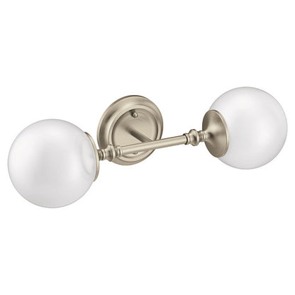 Moen Colinet Chrome two globe bath light