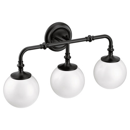 Moen Colinet Chrome three globe bath light