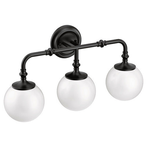 Moen Colinet Chrome three globe bath light