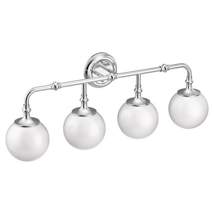 Moen Colinet Chrome four globe bath light