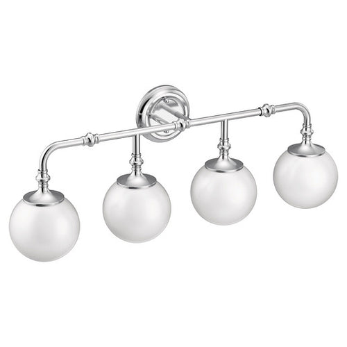 Moen Colinet Chrome four globe bath light