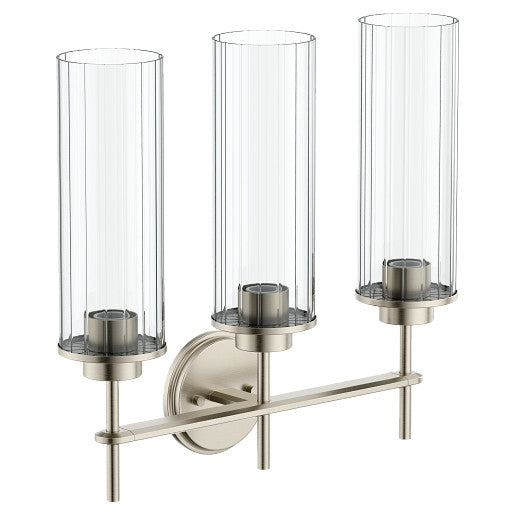 Moen Greenfield Chrome three globe bath light