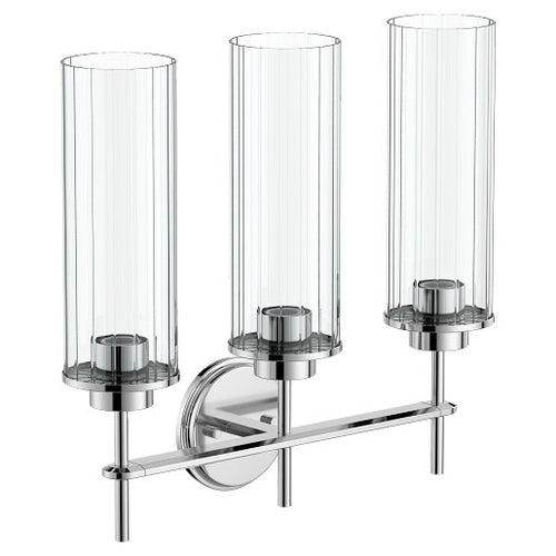 Moen Greenfield Chrome three globe bath light