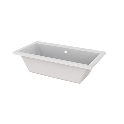 Zitta Bathtub, drop-in without tiling flange, 59 1/2", in glossy white