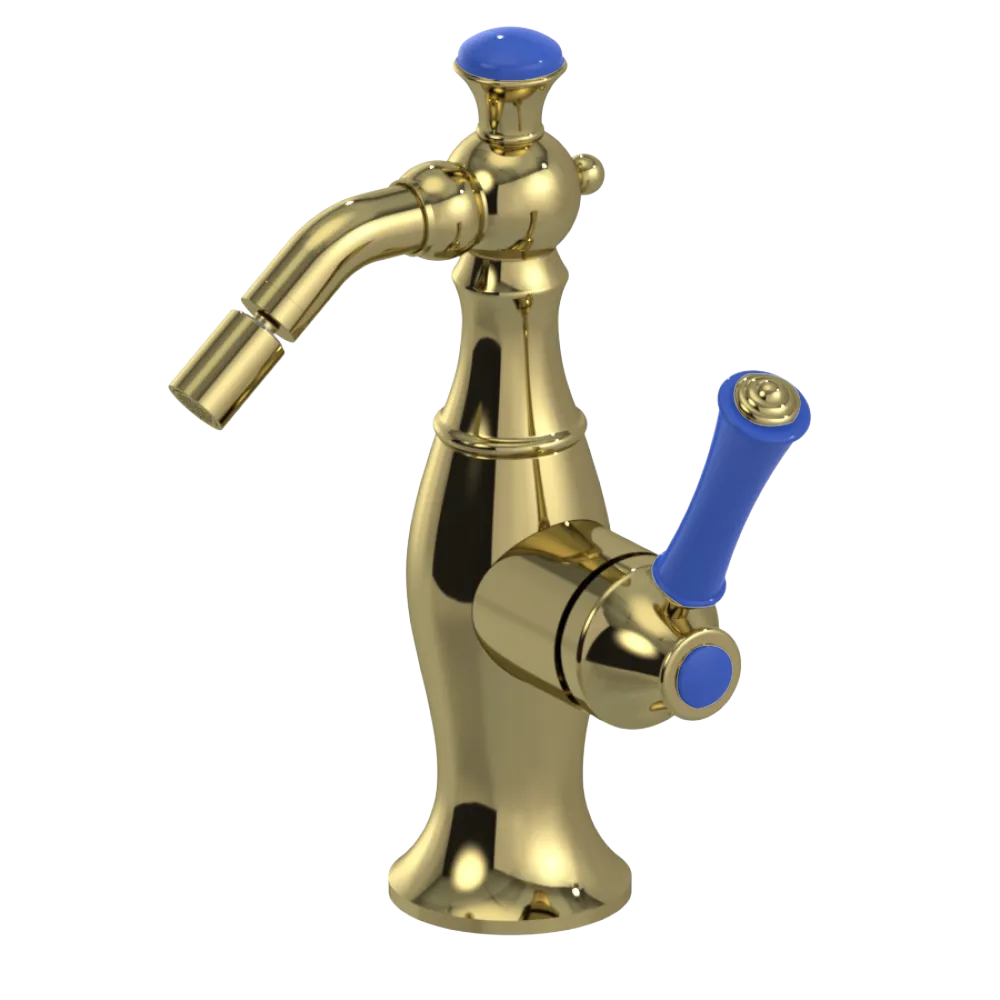 Rubinet Single Control Bidet Fitting (less drain) Natural Brass