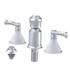 Rubinet Bidet Fitting with Spray, Diverter, and Vacum Breaker (Less Drain) Satin Chrome