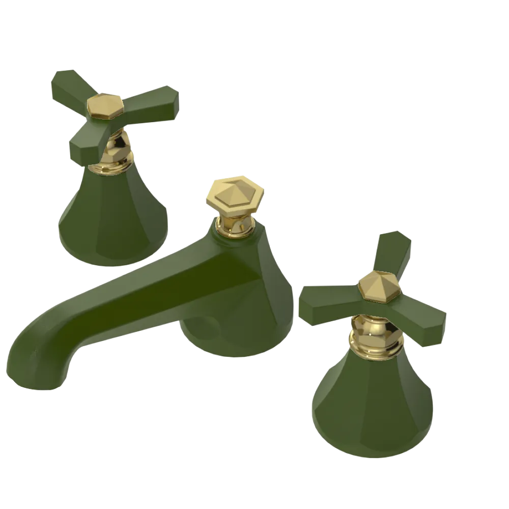 Rubinet Widespread Lav. Set. (less drain) Green Envy
