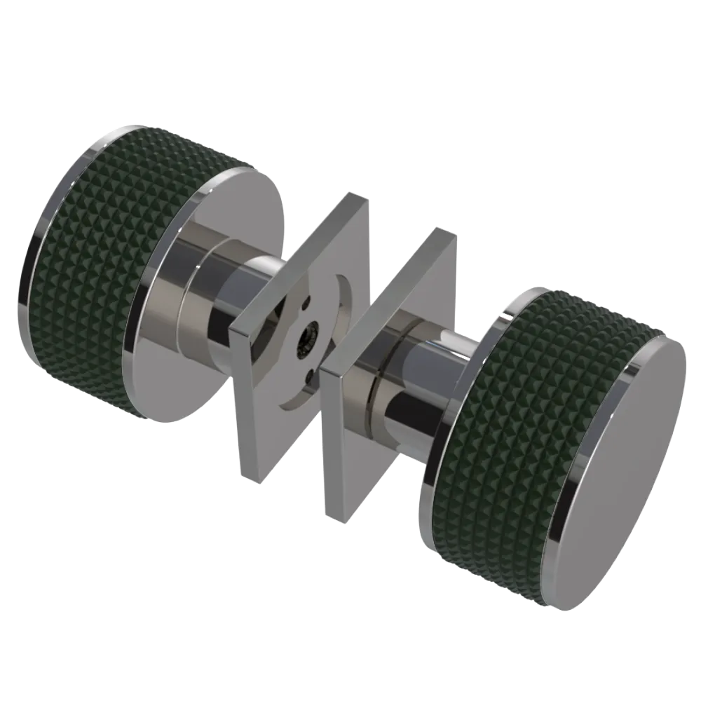 Rubinet Shower Door Knob (set) Polished Nickel