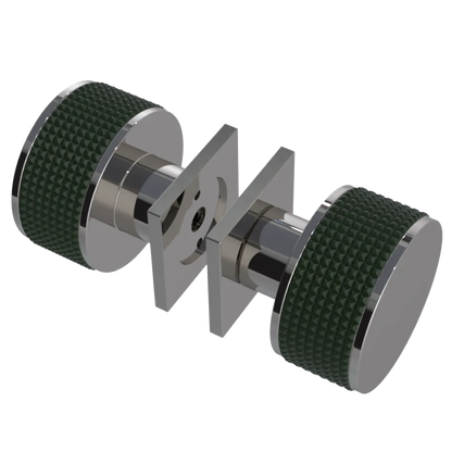 Rubinet Shower Door Knob (set) Polished Nickel