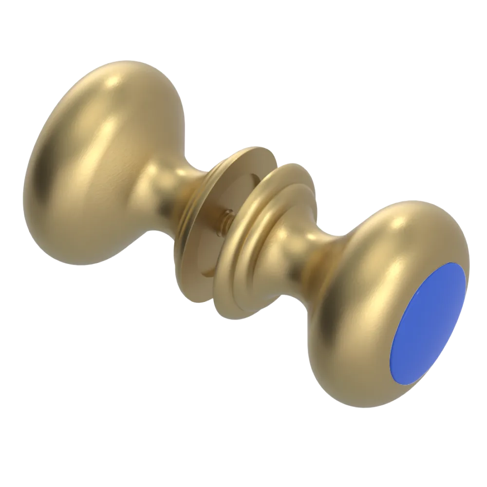 Rubinet Shower Door Knob (set) Satin Brass