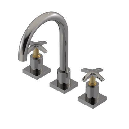 Rubinet Widespread Lav. Set. (less drain) Polished Nickel