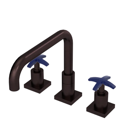 Rubinet Widespread Kitchen Set with Genesis Spout Oil Rubbed Bronze