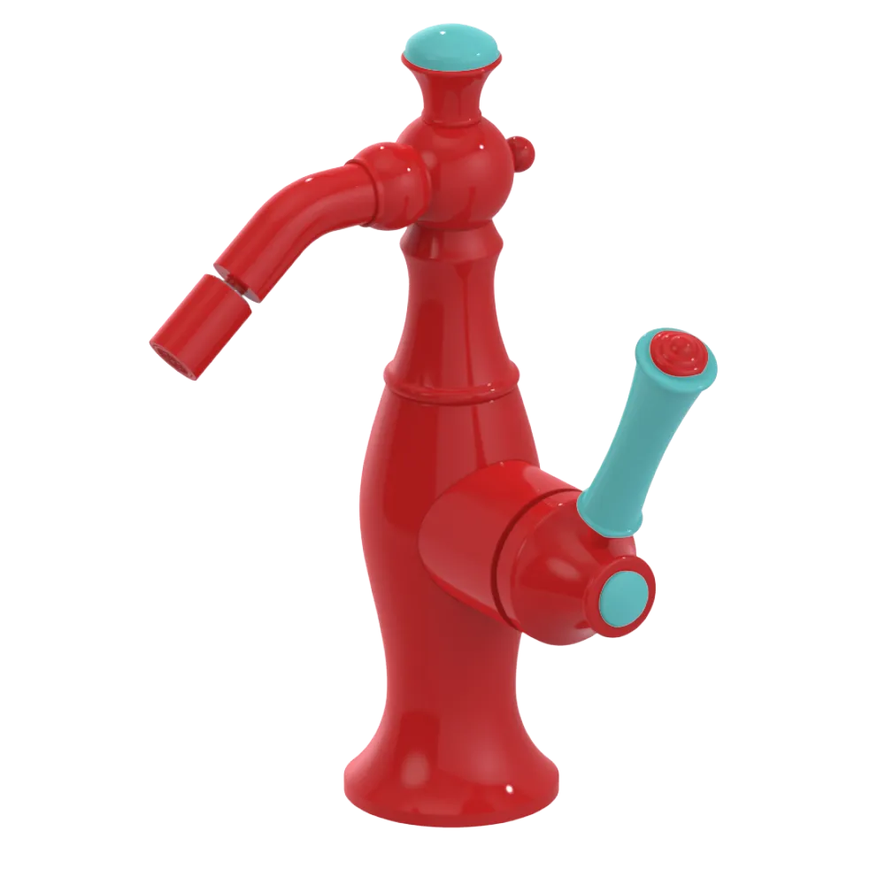 Rubinet Single Control Bidet Fitting (less drain) Red