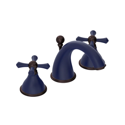 Rubinet Widespread Lav. Set. (less drain) Midnight Blue