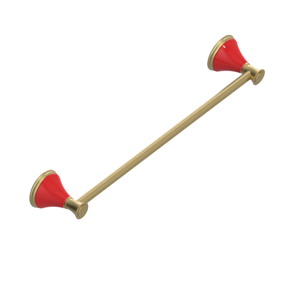 Rubinet Towel Bar 18" Satin Brass