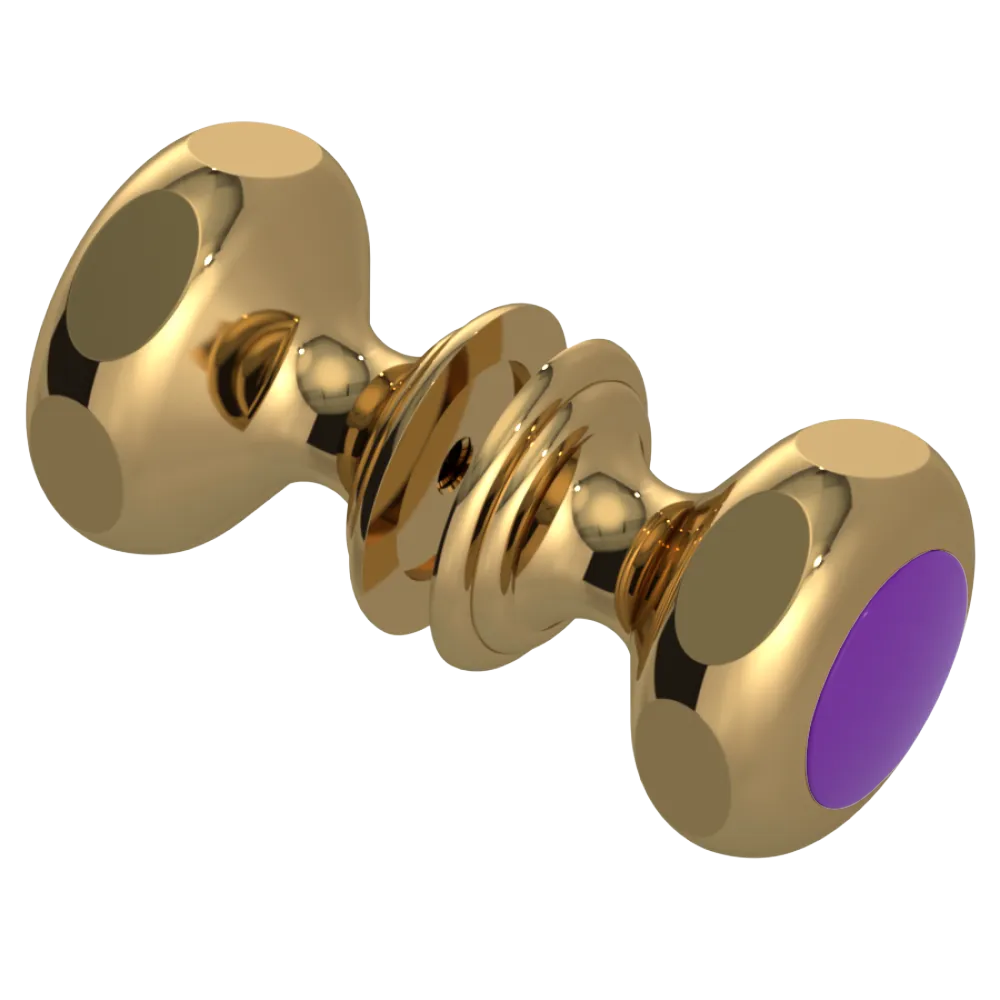 Rubinet Shower Door Knob (set) Gold