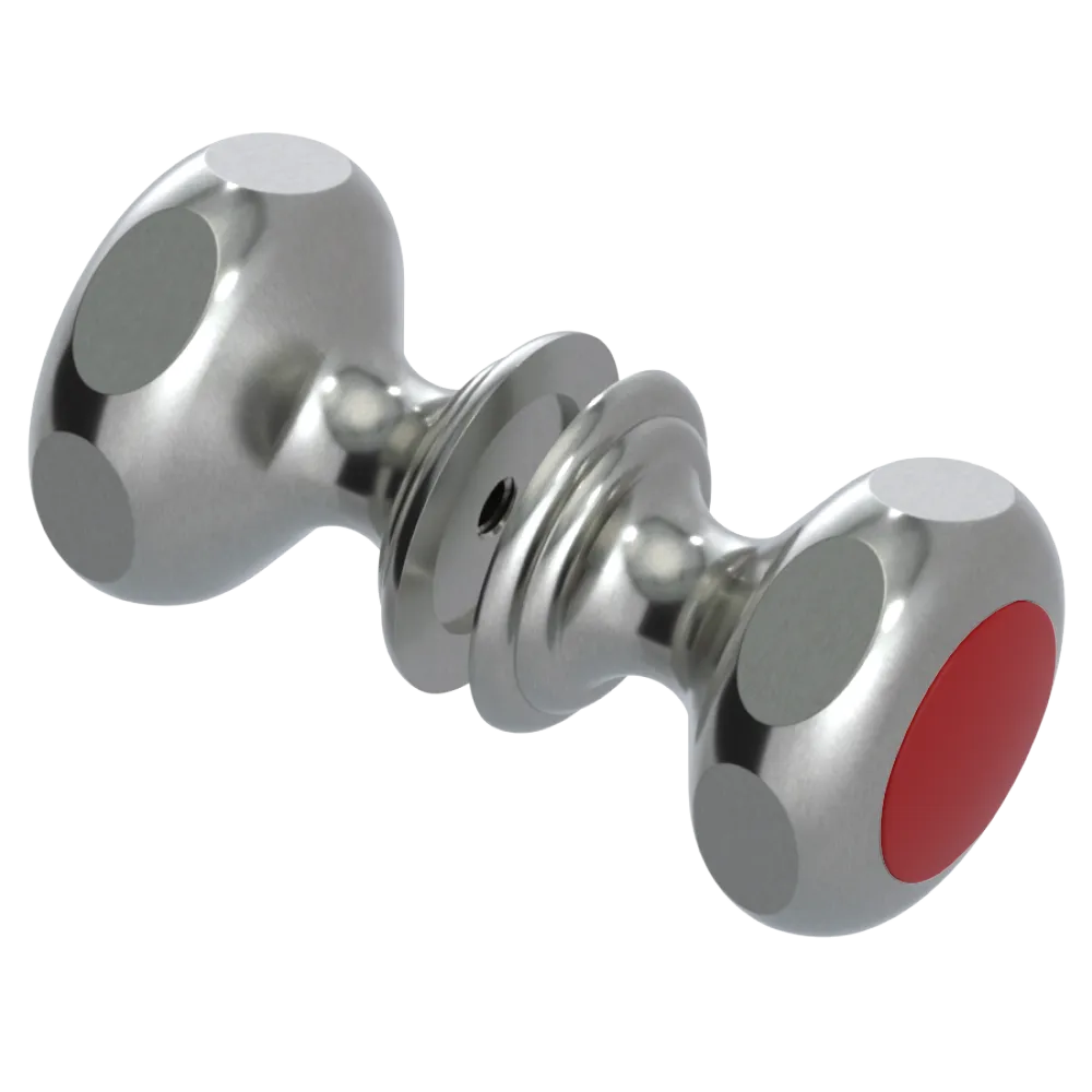 Rubinet Shower Door Knob (set) Satin Nickel