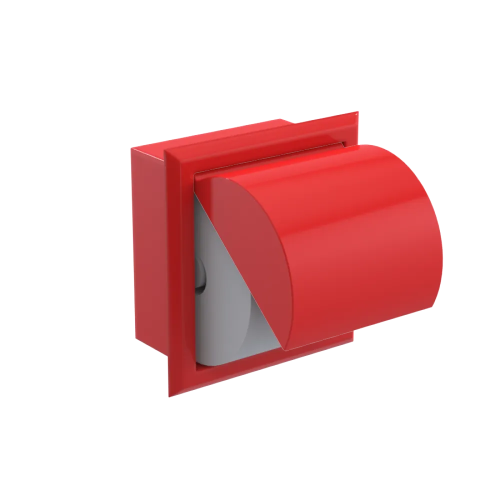 Rubinet RECESSED TOILET PAPER HOLDER Red