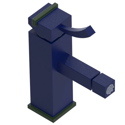 Rubinet Single Control Bidet Fitting (less drain) Midnight Blue