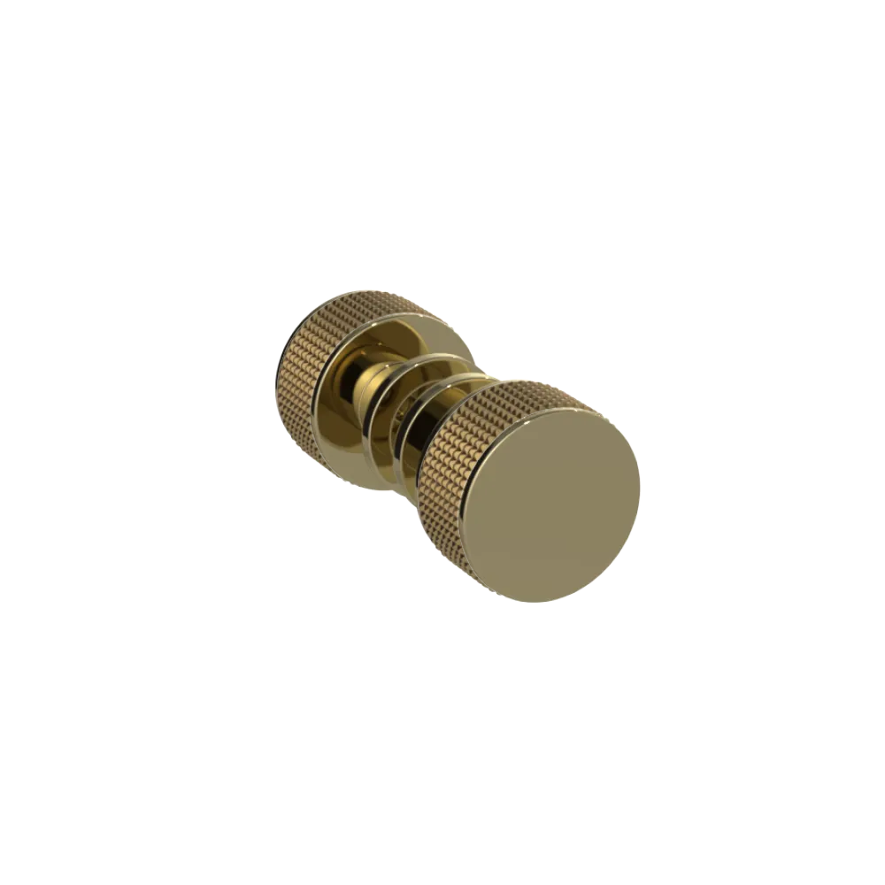 Rubinet Shower Door Knob (set) Natural Brass