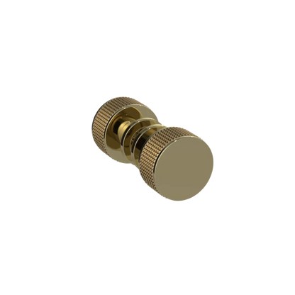 Rubinet Shower Door Knob (set) Natural Brass