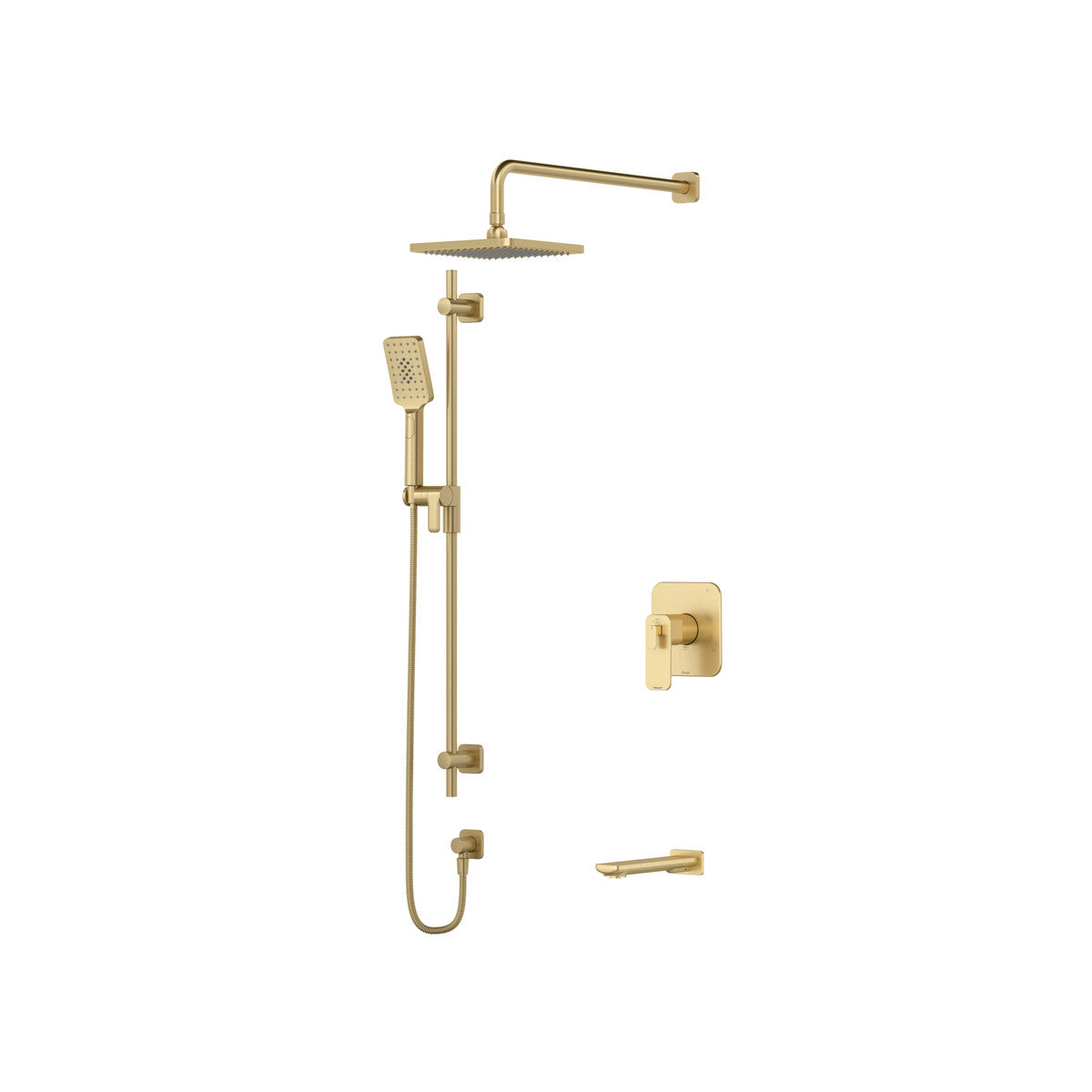 Riobel Equinox Shower Kit 1345 Trim Only With Spout - TKIT1345EQ