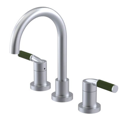 Rubinet Widespread Lav. Set. (less drain) Satin Chrome