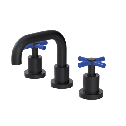 Rubinet Widespread Lav. Set. (less drain) Matt Black
