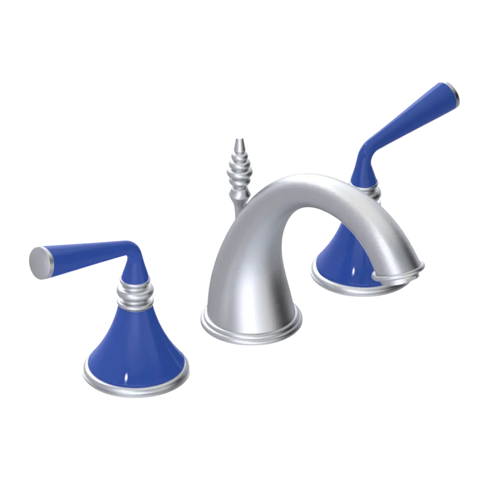 Rubinet Widespread Lav. Set. (less drain) Satin Chrome