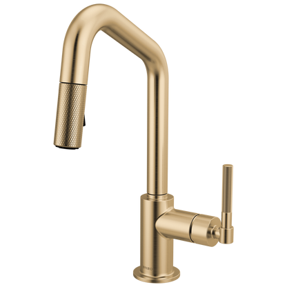 Brizo Pull Down Prep Faucet With Angle Spout Knurled Handle