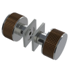 Rubinet Shower Door Knob (set) Satin Nickel