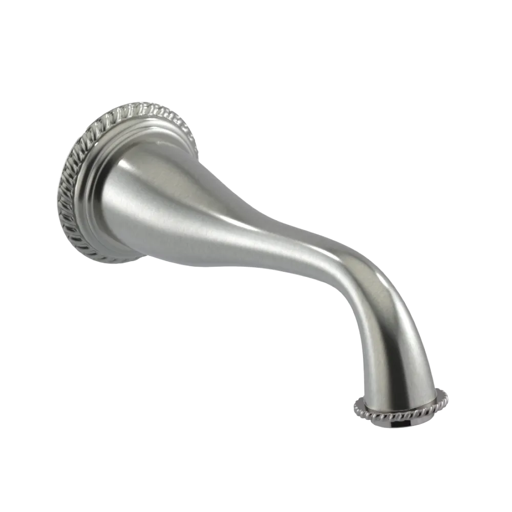Rubinet Tub Filler Spout Wall Mount Satin Nickel