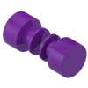 Rubinet Shower Door Knob (set) Purple Haze