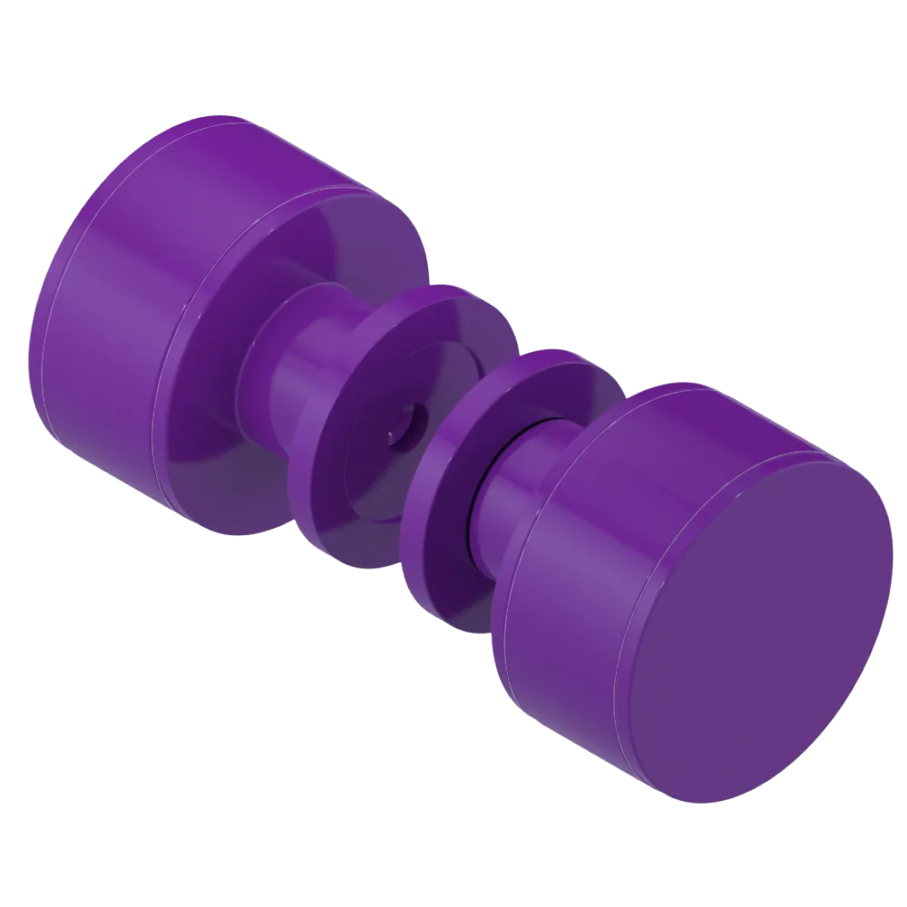Rubinet Shower Door Knob (set) Purple Haze