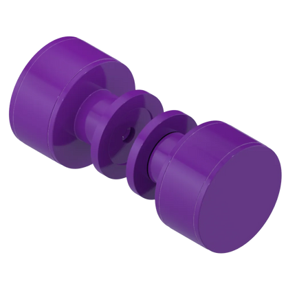 Rubinet Shower Door Knob (set) Purple Haze