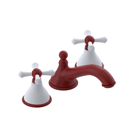 Rubinet Widespread Lav. Set. (less drain) Maroon