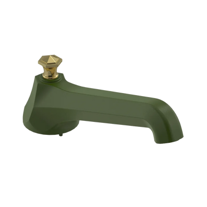 Rubinet Tub Filler Spout Deck Mount Green Envy