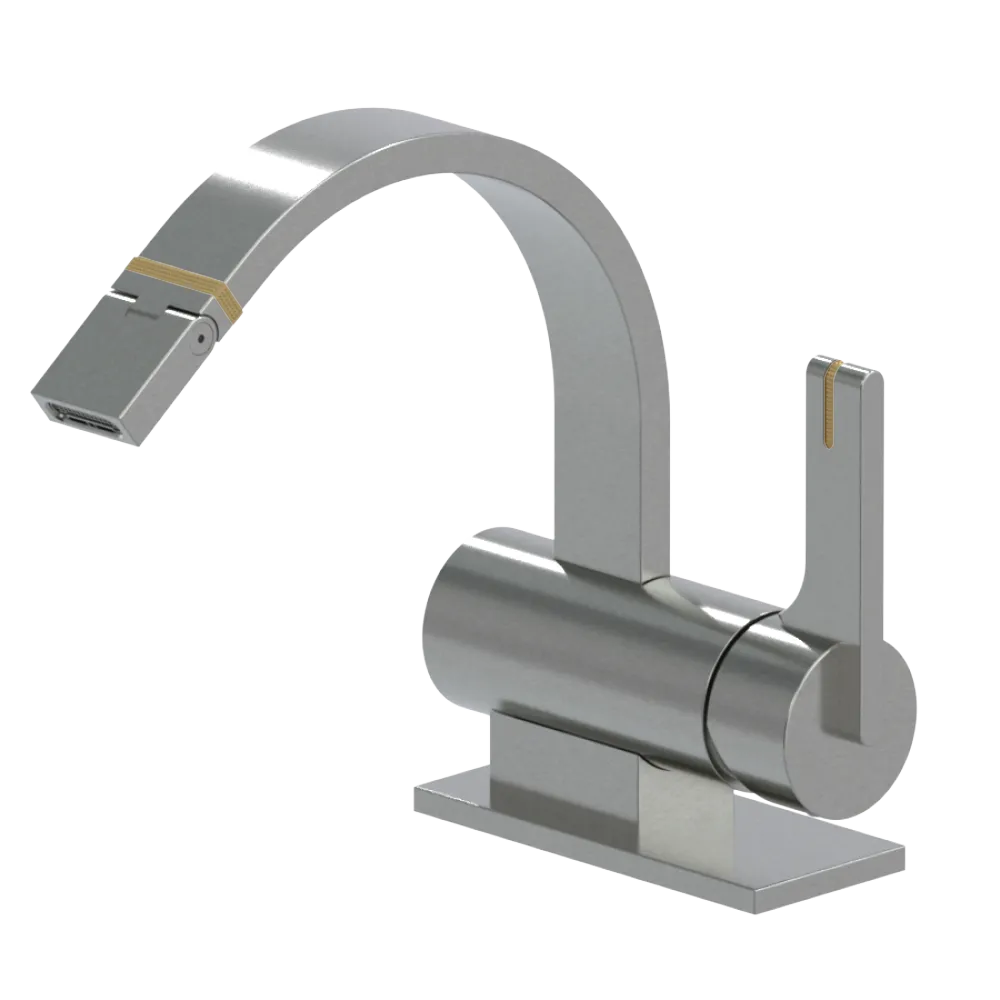 Rubinet Single Control Bidet Fitting (less drain) Satin Nickel