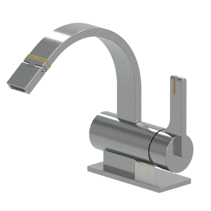Rubinet Single Control Bidet Fitting (less drain) Satin Nickel