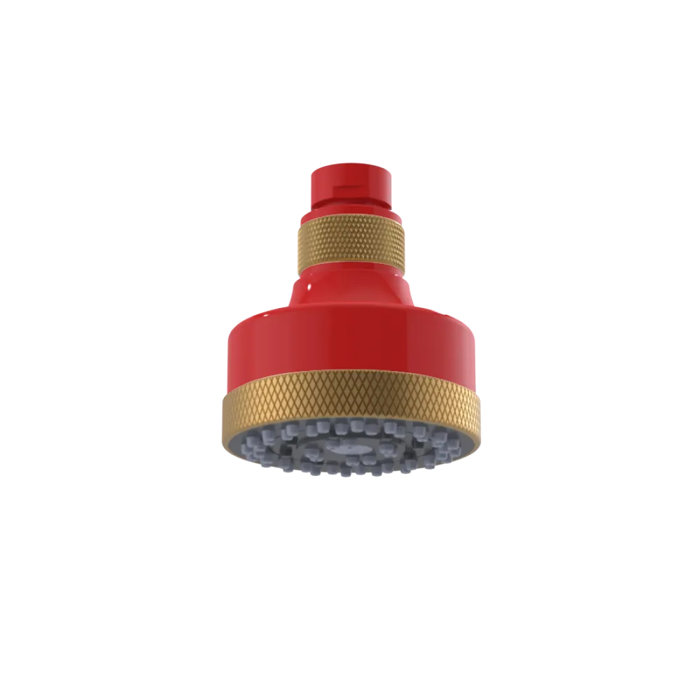 Rubinet 3 FUNCTION SHOWER HEAD Red
