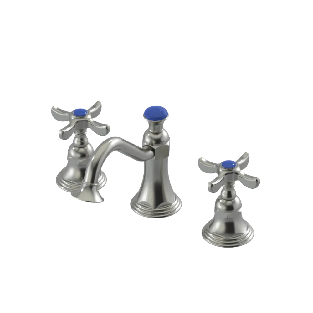 Rubinet Widespread Lav. Set. (less drain) Satin Nickel