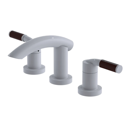 Rubinet Widespread Lav. Set. (less drain) White