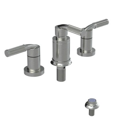 Rubinet Bidet Fitting with Spray, Diverter, and Vacum Breaker (Less Drain) Satin Nickel