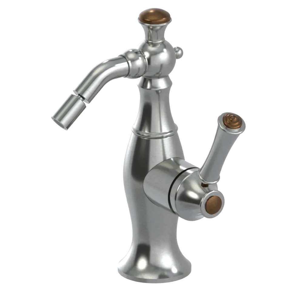 Rubinet Single Control Bidet Fitting (less drain) Satin Nickel