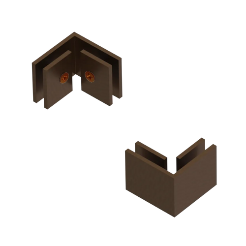 Rubinet 90 Glass to Glass Tuscan Brass