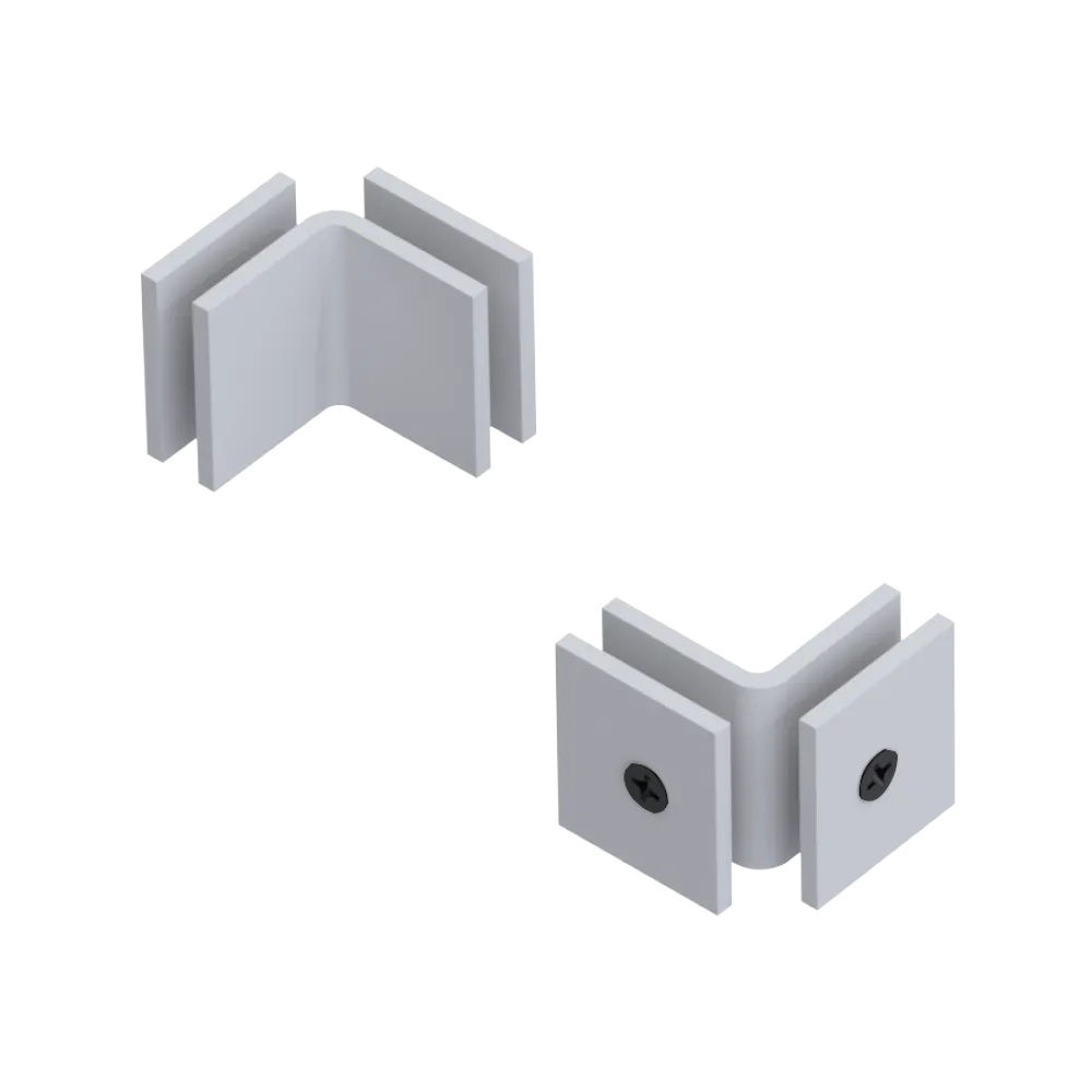 Rubinet 90 Glass to Glass Open Face Matt White