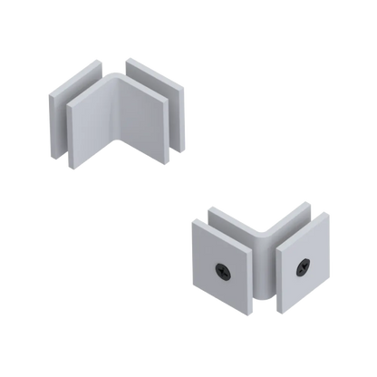 Rubinet 90 Glass to Glass Open Face Matt White