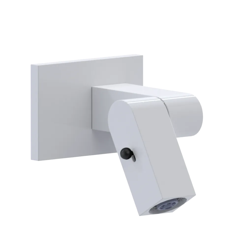 Rubinet Wall Mount Bidet & Foot Rinse with Dual Function Spray White