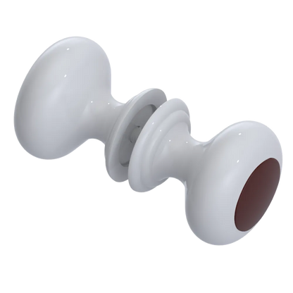 Rubinet Shower Door Knob (set) White